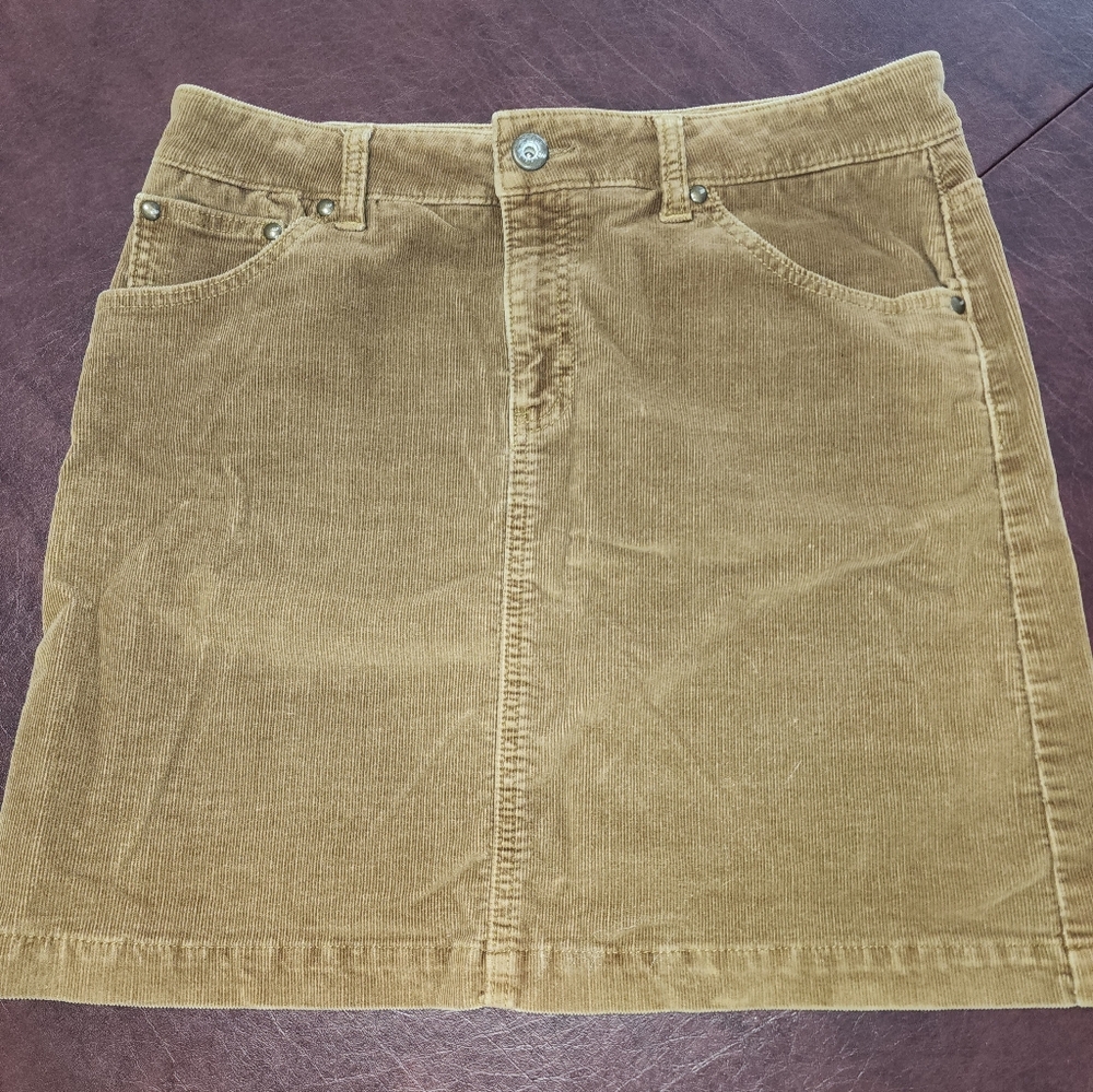 Gap Brown Corduroy Mini Skirt